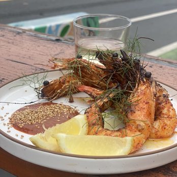 Crudo e Nudo - Prawn a la plancha $28 - Seafood Near Me - Santa Monica, California