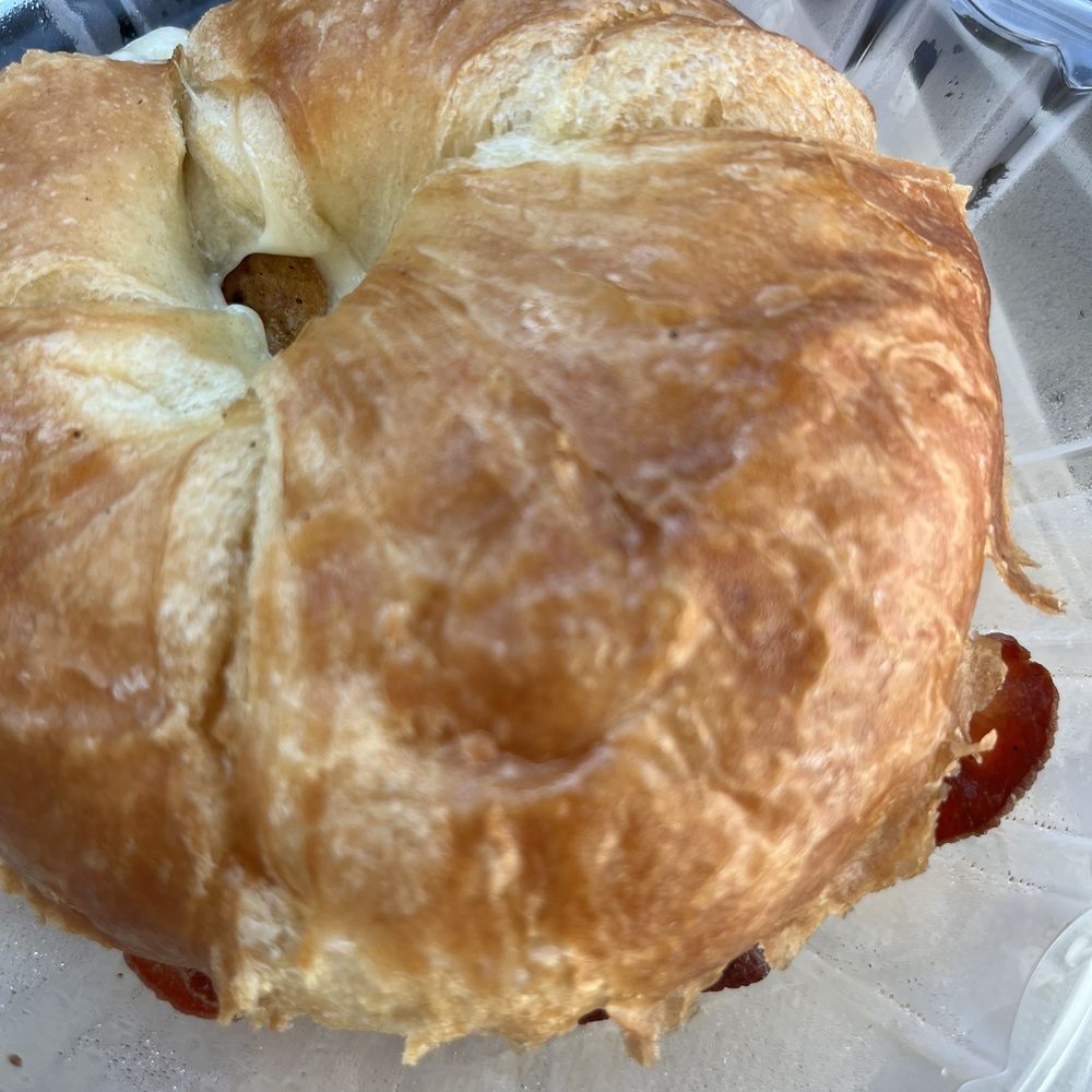 Shawnniecakes - Bacon, egg, and cheese croissant. Huge!! - Desserts Near Me - Cedar Rapids, Iowa Shawnniecakes - Bacon, egg, and cheese croissant. Huge!! - Desserts Near Me - Cedar Rapids, Iowa
