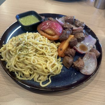 Sona Fusion Kitchen - GARLIC NOODLES (BEEF) - Asian Fusion Near Me - Anaheim, California Sona Fusion Kitchen - GARLIC NOODLES (BEEF) - Asian Fusion Near Me - Anaheim, California