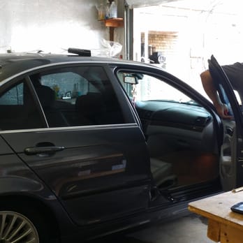 Window Tinting by Rico - Tint being added by Rico - Auto Glass Services Near Me - Augusta, Georgia