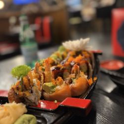 Tsuki Sushi and Grill - Out of control sushi roll and lover roll