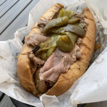 Wrigleyville Grill - Italian Beef and Sausage Combo tasty especially the sausage - Hot Dogs Near Me - San Antonio, Texas