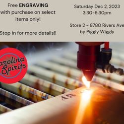 Carolina Spirits #2 - Stop in for more details!!