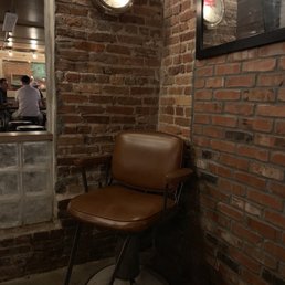 The barber chair of the ghost that's still in the building. The barber chair of the ghost that's still in the building.