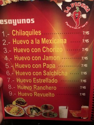 Menu photo 2 La Picosa Dallas, TX