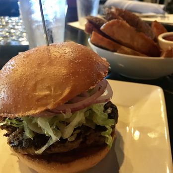 Bosscat Kitchen & Libations - Bosscat burger and fries....meh not that great! - New American Near Me - Houston, Texas