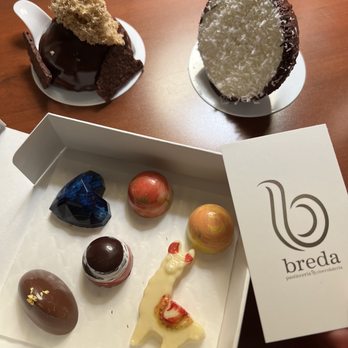 Breda - Overall chocolate (box of 6- $24) and Cakes - Chocolatiers & Shops Near Me - San Luis Obispo, California Breda - Overall chocolate (box of 6- $24) and Cakes - Chocolatiers & Shops Near Me - San Luis Obispo, California