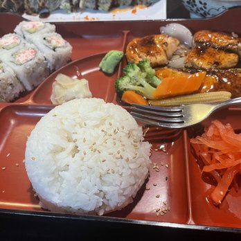 Sakura - Teriyaki salmon bento box - Sushi Bars Near Me - Woodland, California Sakura - Teriyaki salmon bento box - Sushi Bars Near Me - Woodland, California