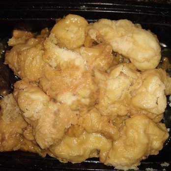 Chinese Cafe - This so called "Orange Chicken" tasted as bad as it looks - Chinese Near Me - Washougal, Washington