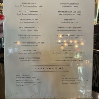 Establishment - Menu - New American Near Me - Atlanta, Georgia