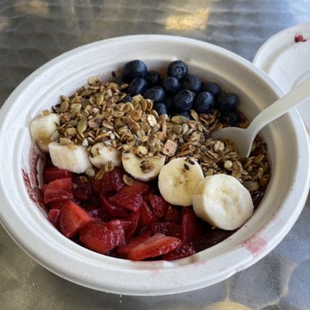 Perfectly Pressed - Acai Bowl: pre made sorbet topped with fruit and granola. - Juice Bars & Smoothies Near Me - Salinas, California Perfectly Pressed - Acai Bowl: pre made sorbet topped with fruit and granola. - Juice Bars & Smoothies Near Me - Salinas, California