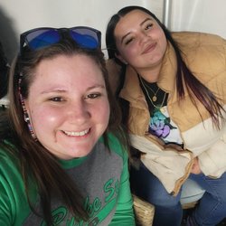 Puff, Pass & Paint - My niece and I