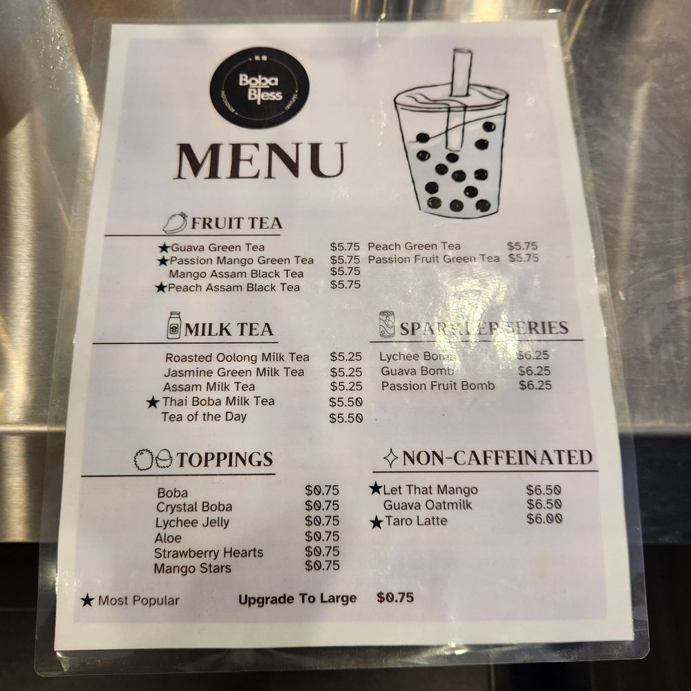 Boba Bless - Menu offerings - Tea Rooms Near Me - San Mateo, California Boba Bless - Menu offerings - Tea Rooms Near Me - San Mateo, California