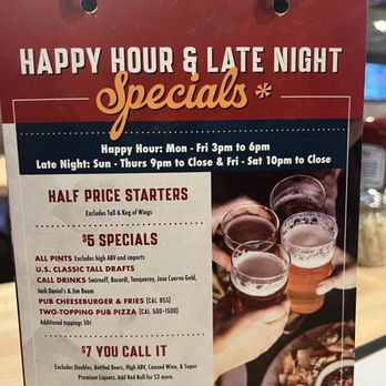 Old Chicago Pizza + Taproom - Great Happy Hour specials! - Pizza Near Me - Chandler, Arizona