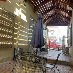 The Tilted Windmill - Outdoor seating is covered and breezy
