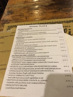 Menu photo 3 Fiaschetteria Nuvoli Florence, FI Menu photo 3 Fiaschetteria Nuvoli Florence, FI