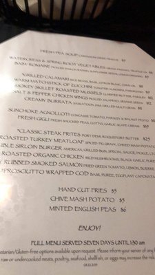 Menu photo 1 Franklin Cafe Boston, MA Menu photo 1 Franklin Cafe Boston, MA