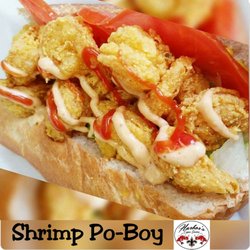 Harbor's Cajun Station - Menu item, Shrimp po-boy