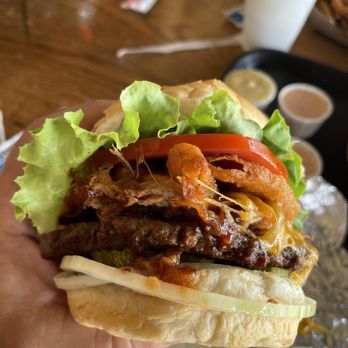 360 Burger - Burger of the week (smoked pig burger)! - Burgers Near Me - Cambridge, Ohio