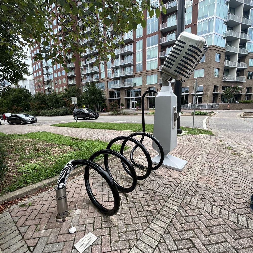Microphone Rack - Public Art Near Me - Nashville, Tennessee Microphone Rack - Public Art Near Me - Nashville, Tennessee