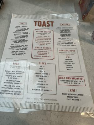 Menu photo 1 Toast Gretna Gretna, LA