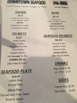 Menu photo 3 Downtown Seafood Baton Rouge, LA Menu photo 3 Downtown Seafood Baton Rouge, LA