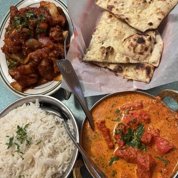 Yak and Yeti Restaurant and Brewpub - Chicken Chili, chicken Masala, rice and Garlic Naan - Indian Near Me - Arvada, Colorado Yak and Yeti Restaurant and Brewpub - Chicken Chili, chicken Masala, rice and Garlic Naan - Indian Near Me - Arvada, Colorado