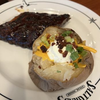 Saltgrass Steak House - Bbq ribs and baked potato - Steakhouses Near Me - Houston, Texas Saltgrass Steak House - Bbq ribs and baked potato - Steakhouses Near Me - Houston, Texas
