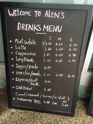 Menu photo 2 Alen's Espresso Brisbane, QLD