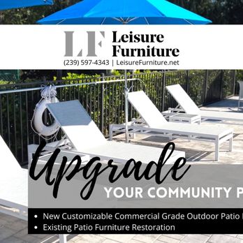 Leisure Furniture - New Commercial Patio Furniture Naples, Florida. Restore patio furniture in Naples, Marco Island, Estero, Fort Myers - Powder Coating Near Me - Naples, Florida Leisure Furniture - New Commercial Patio Furniture Naples, Florida. Restore patio furniture in Naples, Marco Island, Estero, Fort Myers - Powder Coating Near Me - Naples, Florida
