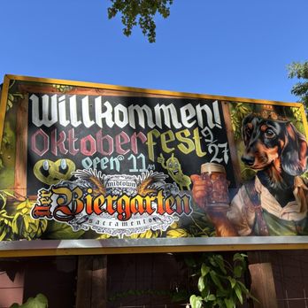 Midtown BierGarten - Outdoor mural - German Near Me - Sacramento, California