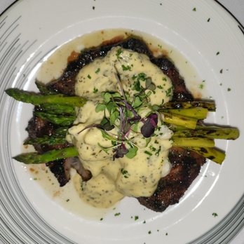 Nowak's- Sandy Springs - Ribeye Oscar style with Grilled asparagus - Steakhouses Near Me - Sandy Springs, Georgia