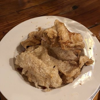 Old Mill Brewpub - Whole Hog Nachos.... no chips just pork skins with a little pulled pork and cheese... not good at all! - American Near Me - Lexington, South Carolina Old Mill Brewpub - Whole Hog Nachos.... no chips just pork skins with a little pulled pork and cheese... not good at all! - American Near Me - Lexington, South Carolina