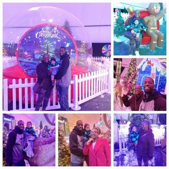 Snow Carnival - Family taking pics a snow carnival! - Indoor Playcenter Near Me - Henderson, Nevada