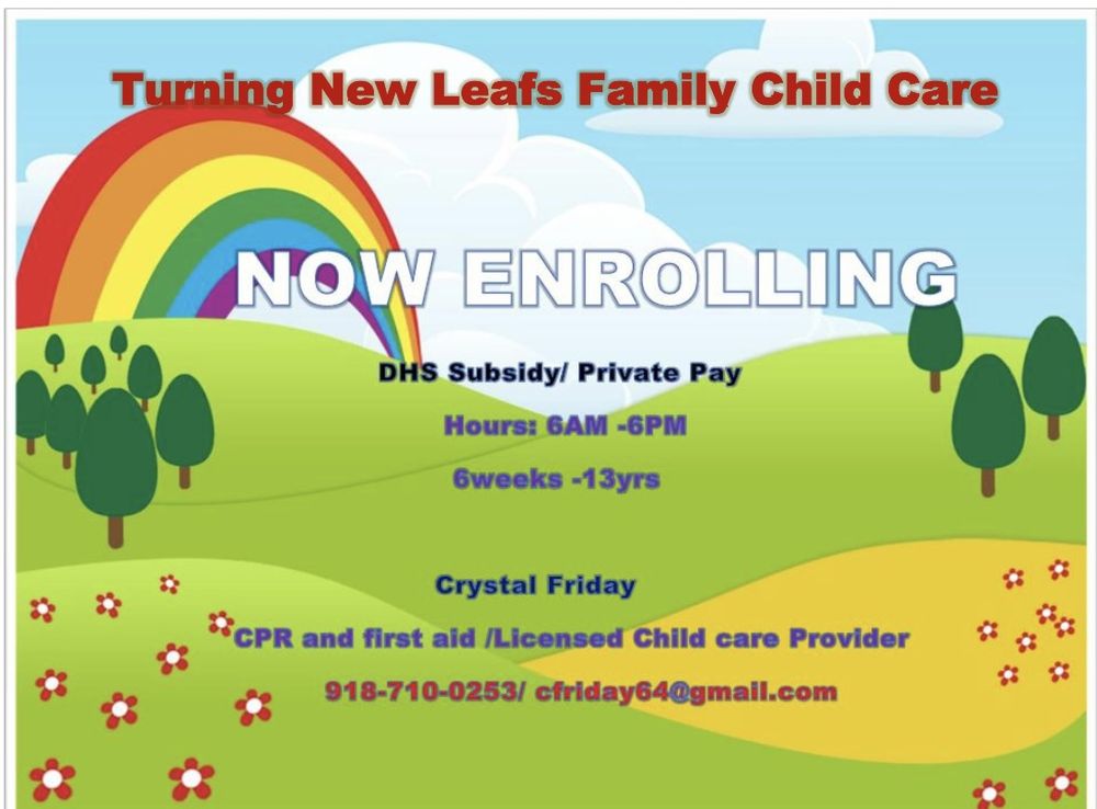 Turning new Leafs family child care - childcare center in Tulsa, OK