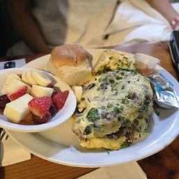 Omelet with side of fruit Omelet with side of fruit