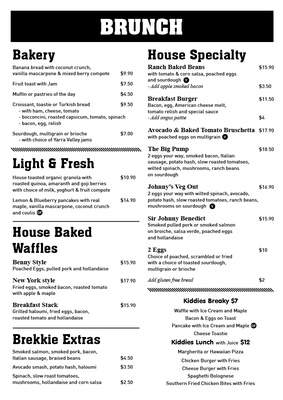 Menu photo 3 Johnny Pump Essendon, VIC