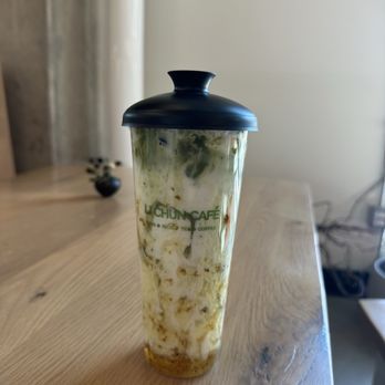 Li Chun Café - Jasmine matcha latte with coconut foam? - Chinese Near Me - College Park, Maryland