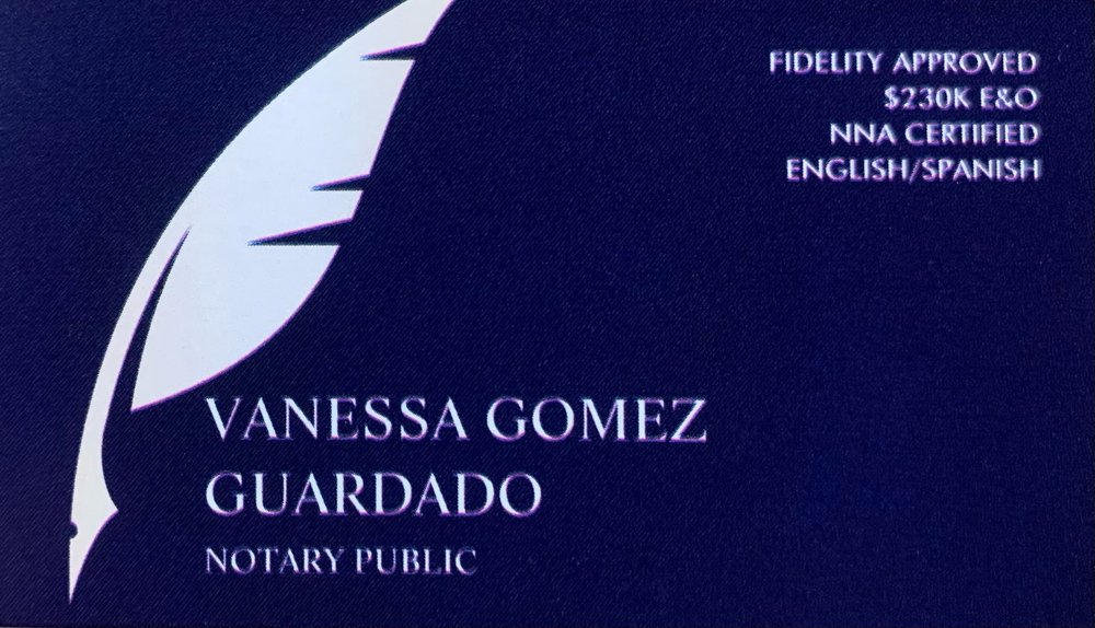 VANESSA GOMEZ GUARDADO South Gate, California Notaries Phone