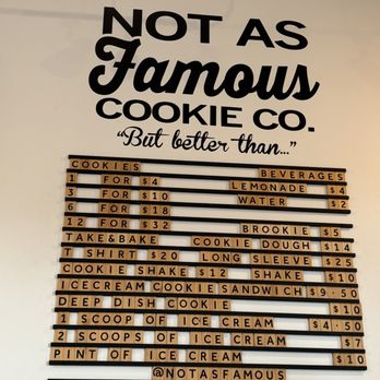 Not As Famous Cookie - Menu - Bakeries Near Me - Smyrna, Georgia Not As Famous Cookie - Menu - Bakeries Near Me - Smyrna, Georgia