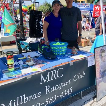 The Millbrae Racquet Club - Millbrae Art & Wine Festival booth - Tennis Near Me - Millbrae, California