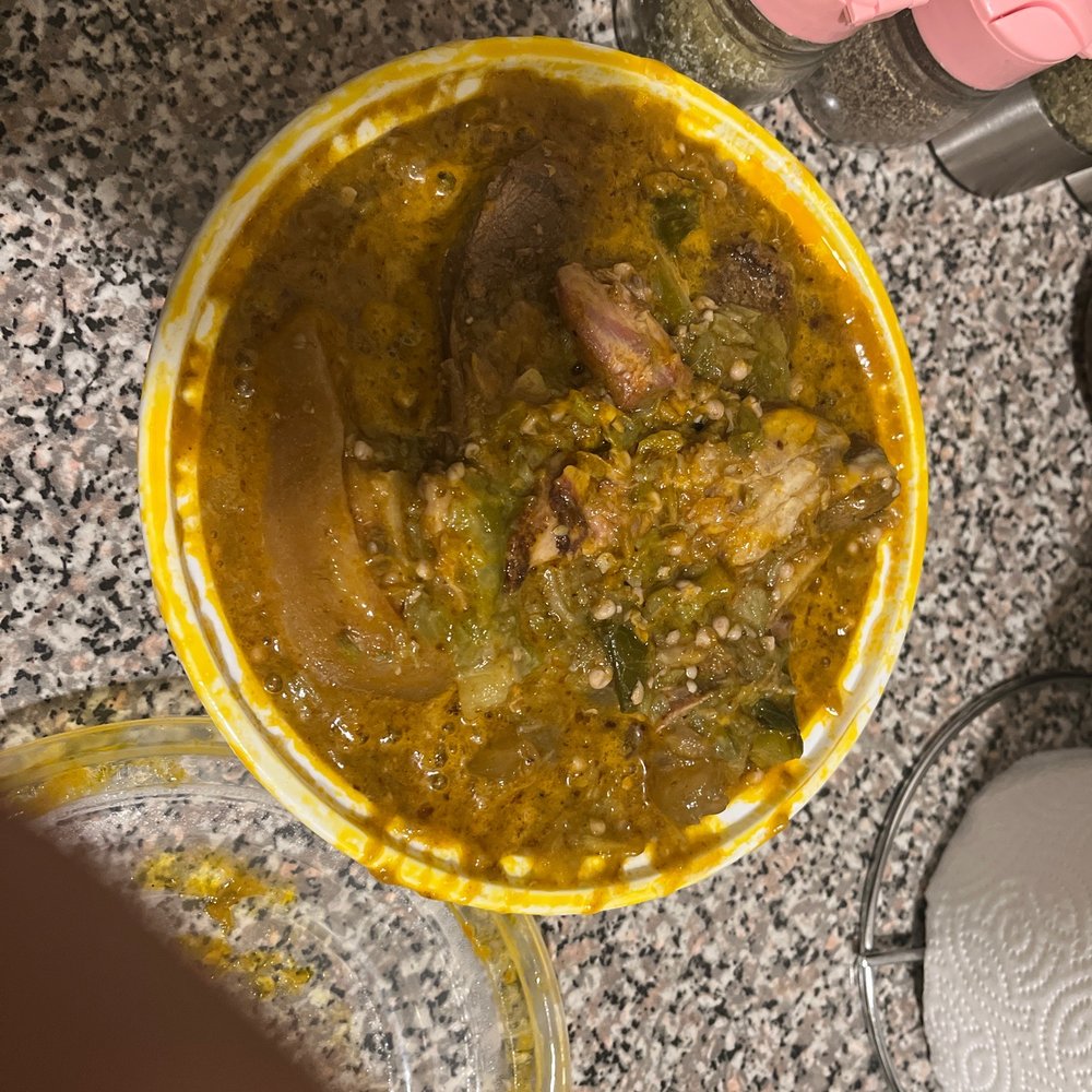 Accra Restaurant - Fish goat cow okra no sure the name - African Near Me - New York, New York