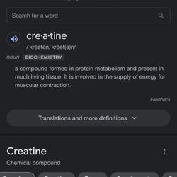 GNC - Definition of creatine and what it's purpose.