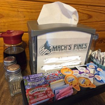 Mack's Pines - Nice assortment of condiments for bfast - RV Parks Near Me - Dover, Arkansas Mack's Pines - Nice assortment of condiments for bfast - RV Parks Near Me - Dover, Arkansas