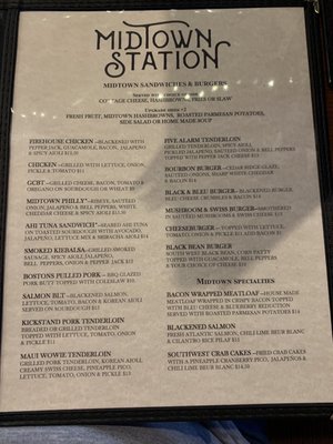 Menu photo 2 Midtown Station Cedar Rapids, IA Menu photo 2 Midtown Station Cedar Rapids, IA