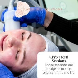 Laser Skin Solutions - Cyro Facials that improve skin texture and tighten skin giving you a more youthful look.