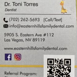 Eastern Hills Family Dental - Business card