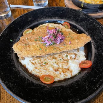 Lucille's - Why would anyone serve food on a plate like this? - New American Near Me - Houston, Texas Lucille's - Why would anyone serve food on a plate like this? - New American Near Me - Houston, Texas