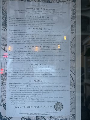 Menu photo 3 Wildseed San Francisco, CA