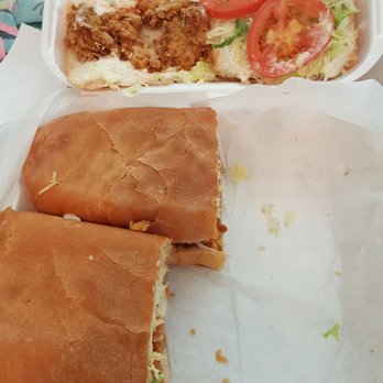 Po Boy Express - Half and half oyster/shrimp po boy - Seafood Near Me - Baton Rouge, Louisiana Po Boy Express - Half and half oyster/shrimp po boy - Seafood Near Me - Baton Rouge, Louisiana